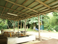 森のBBQ場